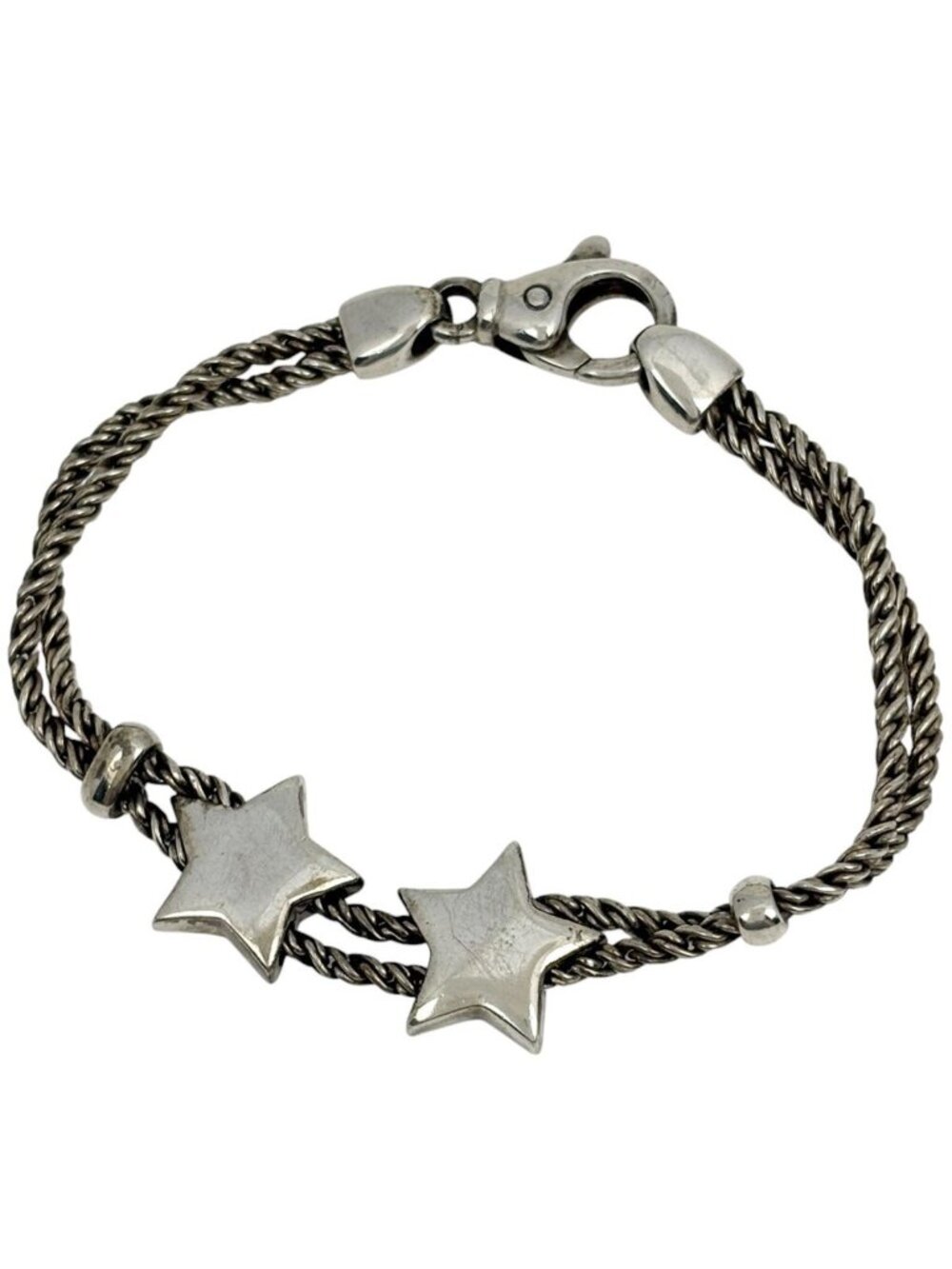 Tiffany & Co Bracelet Double Rope Star 925 Sterling Silver